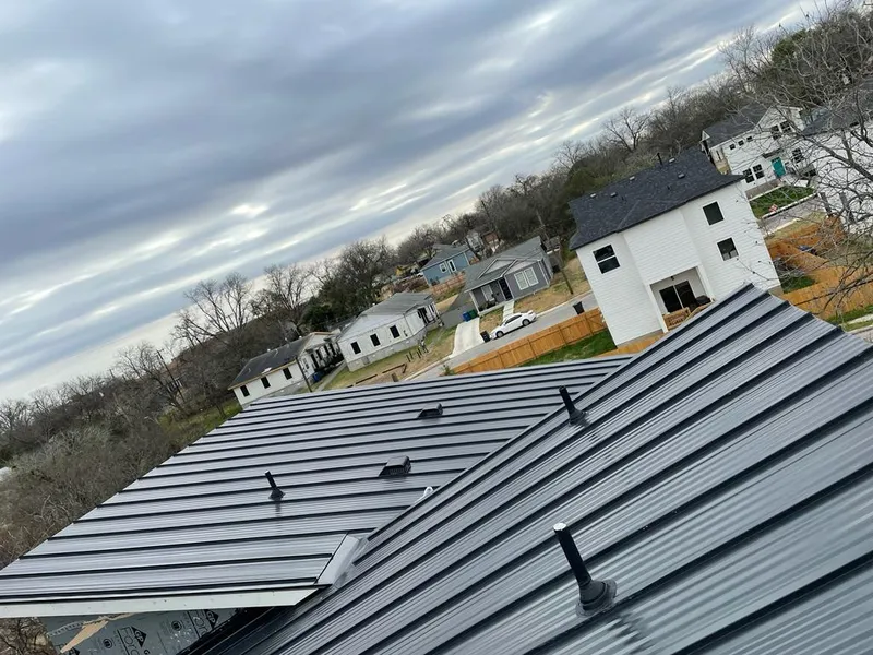 Standing seam metal roof panels with vents for Skylight Repair in White Knoll